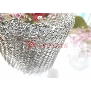 Stainless Steel Square Shape Chain Mail Cast Iron Scrubber