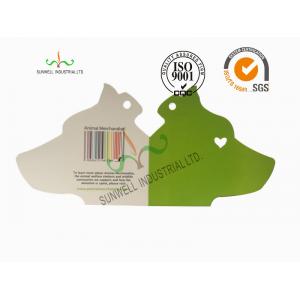 China Laser / Straight Cut Design Clothing Hang Tags Foldable Eco Friendly supplier