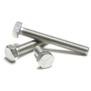 China Plain / Polished Hex Head Bolt , Alloy Steel Brass Fully Threaded Hex Bolts Class 8.8 supplier
