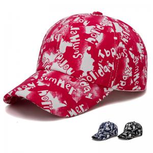 China print logo baseball caps and hats men 100% polyester piping running hat custom outdoor sports caps  color:red supplier