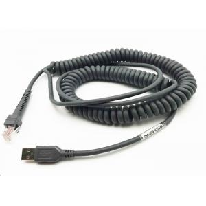 CBA U09 C15ZAR Symbol Barcode Scanner USB Cable 5M Coiled Spiral High Speed