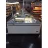 China Glass Top Display Chest Deep Island Freezer With Combination Design wholesale
