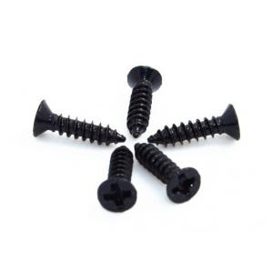 China Black Self Tappers Self Tapping Flat Head Metal Screws OEM / ODM Available supplier