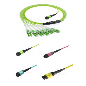 MPO/PC/F-LC/UPC Uniboot Multimode OM5 12F MPO Patch Cord