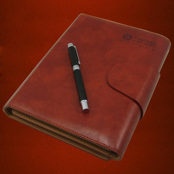 Customized Personalized A4 Size Leather Organizer With File Holder Card Holder