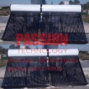 China 500L Vacuum Tube Compact Solar Water Heater Tap Water Flat Roof Solar Collector supplier