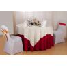 Red / White / Yellow Hotel Polyester Damask Tablecloth For Party Wrinkle