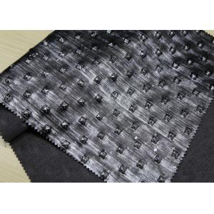 China Big Silver Rivet Embossed PU Leather 0.5mm Thickness For Garment Bags supplier