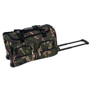 China Camouflage Waterproof Duffel Bag With Wheels , Rolling Duffle Bag Luggage  supplier