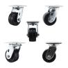 Hard 100mm Diameter High Temperature Caster Wheels With Roller Bearing