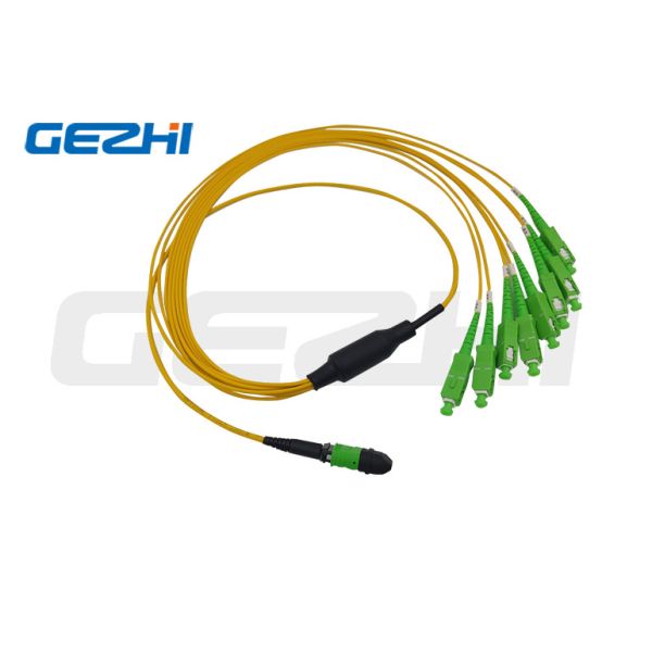 China MTP/MPO Trunk Cabe 12 cœurs/24 cœurs/48 cœurs/72 cœurs/96 cœurs/144 cœurs OS2 Cordon de raccordement à fibre optique supplier