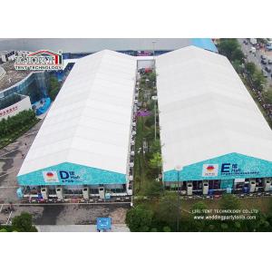 China 30x150m Huge Outdoor Exhibition Tents with White PVC Waterproof Roof and Glass Walling supplier