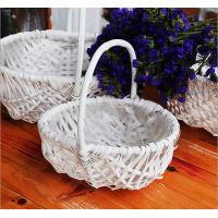 China wicker handle basket wicker fruit basket bamboo wicker baskets cheap wicker picnic basket on sale