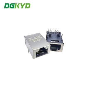 China 30U Magnetic 2.5G RJ45 Single Port With Shield Tab Up Motherboard RJ45 With Transformer supplier