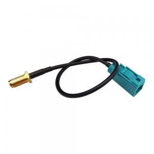 China RF Coaxial FAKRA Antenna Adapter SMA To Fakra Z Code Female Pigtail Cable supplier