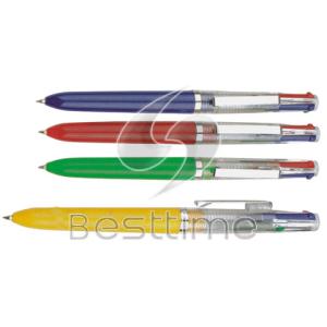 China PDA top solid white barrel colorful Multi Function Pen with colored clip MT6025 wholesale
