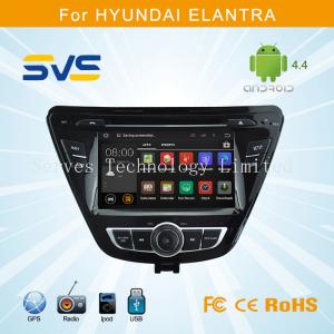 China Android 4.4 car dvd player GPS navigation for Hyundai Elantra 2014 2015 double din radio supplier