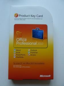 China Microsoft Office 2010 Product Key Card For Microsoft Office Professional 2010 on sale 
