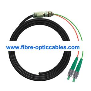 China Núcleo de fibra ótica impermeável da manutenção programada OS2 2 do cabo da trança de LSHZ FC APC supplier