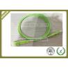 OM5 Duplex Fiber Optic Cable LSZH Jacket LC Connector With Light Green Color