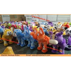 China Animal Rides For Sale Stuffed Animals With Wheels Led Light and Music Wheel Animation supplier