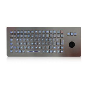 China Metal Wired Backlit Keyboard Vandal Proof  With Hula Pointer Mouse on sale