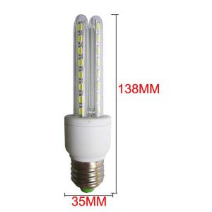 2u LED 8w Corn lamp ultra-bright energy-saving aluminum indoor household business office e27 lamp environmental protect