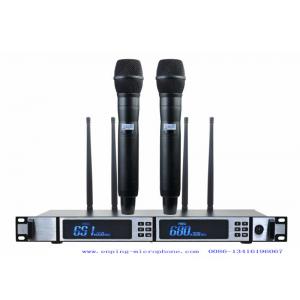 LS-3000/ CHEAP TRUE DIVERSITY UHF wireless microphone system with IR selectable frequency