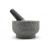 China Natural Granite Stone Mortar And Pestle Large Herb Guacamole Bowl And Pestle wholesale