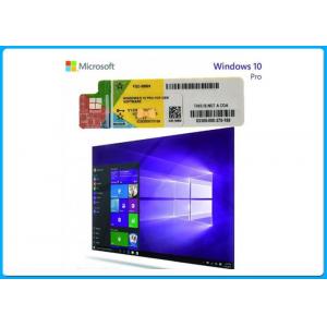 China Pro / Businesses PC Computer Software Genuine Windows 10 Product Key Sticker 32 / 64 Bit supplier