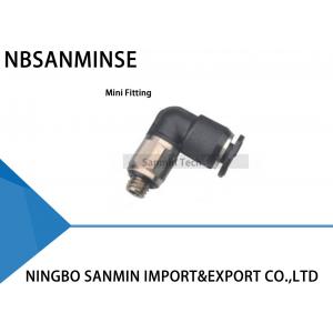 China PL - C Compact One Touch Fitting Mini Fittings Plastic Pneumatic Parts Push In Air Male Elbow Fitting Sanmin supplier