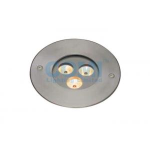 3 * 1 W LED Inground Light High humidity , Acid , Alkali Site Dedicated Outdoor Rated IP67