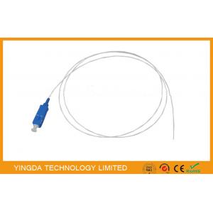 China PVC 1.5Mtrs 0.9mm SC / UPC Fiber Optic Pigtail SM Loose Buffer / Jumper Cable supplier