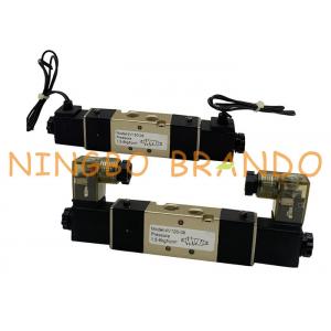 China 4V120-06 5/2 Way DIN Connector Fly Leads Pneumatic Air Control Valve supplier