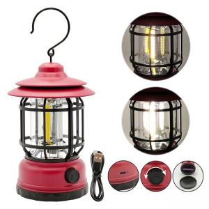 Outdoor Portable LED Camping Lantern 110x110x184mm White For Party Festival