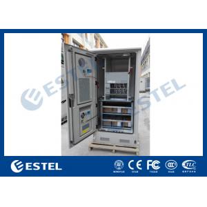 China Stainless Steel Waterproof Outdoor Power Cabinet With Battery / Equipment Compartment supplier