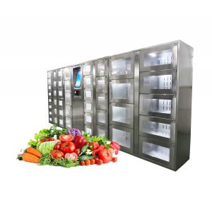 Food Vegetable Vending Locker Machine 18.5" Touch Screen Intelligent Service