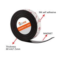 China Custom Size strong magnetic tape Self Adhesive Magnetic Strip on sale