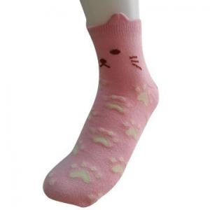 Custom logo, design cute animal 3D pattern cotton knitted ankle socks