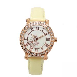 China White Dial Alloy Case Ladies Wrist Watches Round Face , Women's Fashion Watches supplier