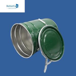 China Tinplate 3.5 Gallon Metal Bucket , 5 Gallon Steel Bucket With Lid supplier