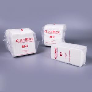 Lint Free Polyester Nonwoven Cleanroom Wipes 35gsm Polyester Wiper