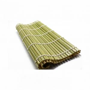 Green Natural 24cm 27cm Sushi Bamboo Rolling Mat Heat Resistant