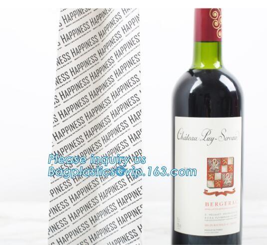 Wholesale Black Color Custom Your Own Logo Printed Recycled Wine Paper Bags