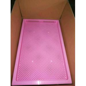 China Lightweight Food Grade Stackable Plastic Trays / Cooling Tray 762*495*55mm supplier