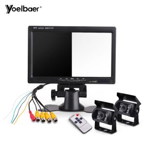 China Equipo de la vista posterior de 7 del monitor LCD de la cámara del coche del vehículo sistemas de Revesing con la cámara del revés del coche de la visión nocturna on sale