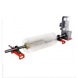 Electric Roller Brush Cleaner For Power Plant Cement Belt Conveyor Cleaner