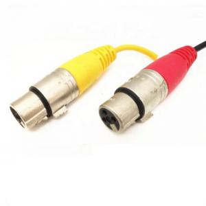 3.5mm PVC+Copper Wire Gold Material XLR Microphone Cable / Auxiliary Jack Audio Cable