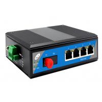 China 5 Port Industrial POE Switch Gigabit Optical Din Rail Fiber Converter on sale