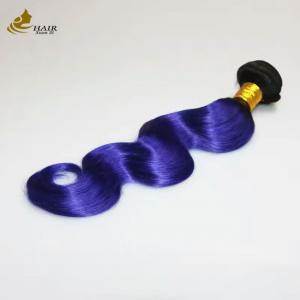 China Colored Bundles Remy Ombre Human Hair Extensions Double Drawn supplier